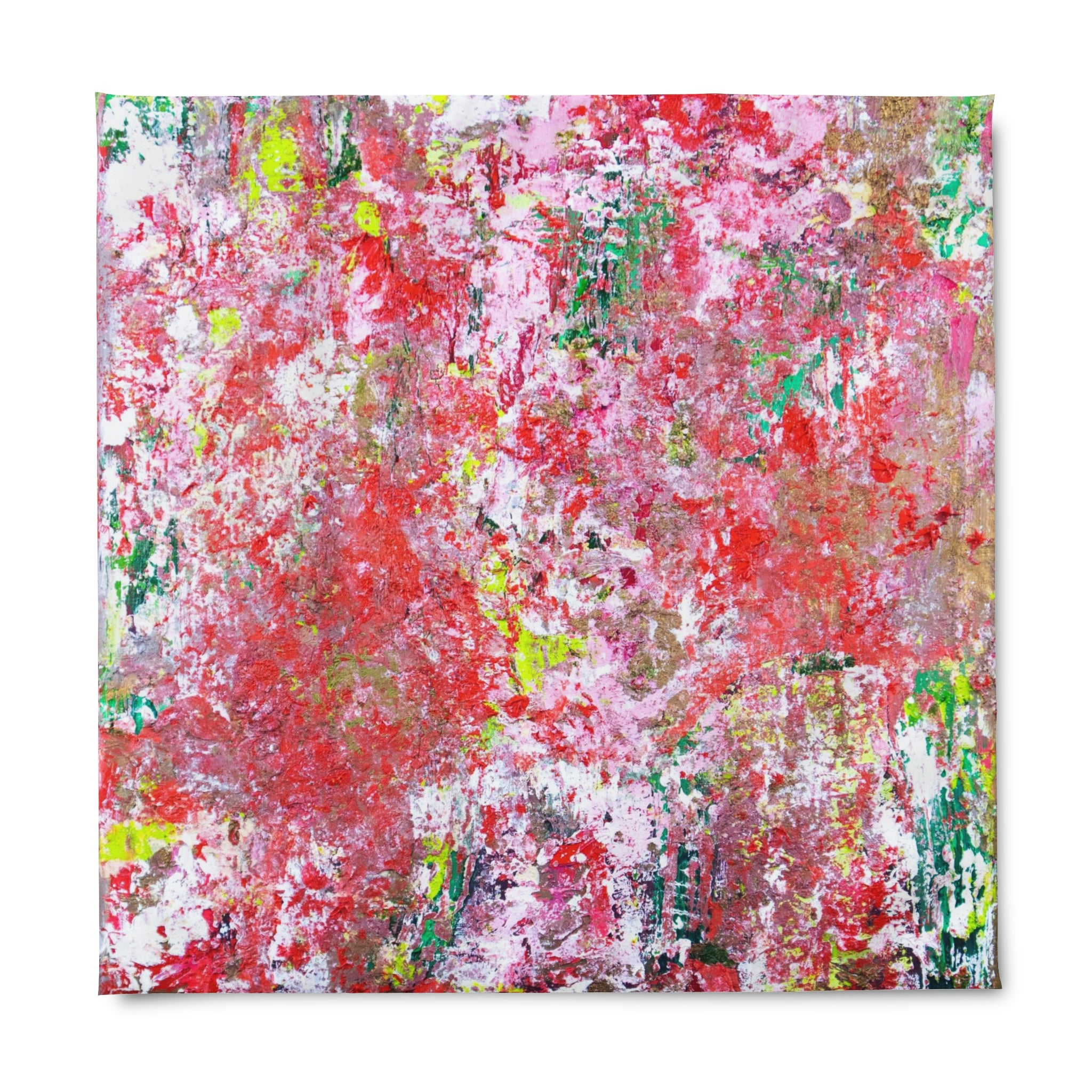 Duvet Cover, Red Abstract Art