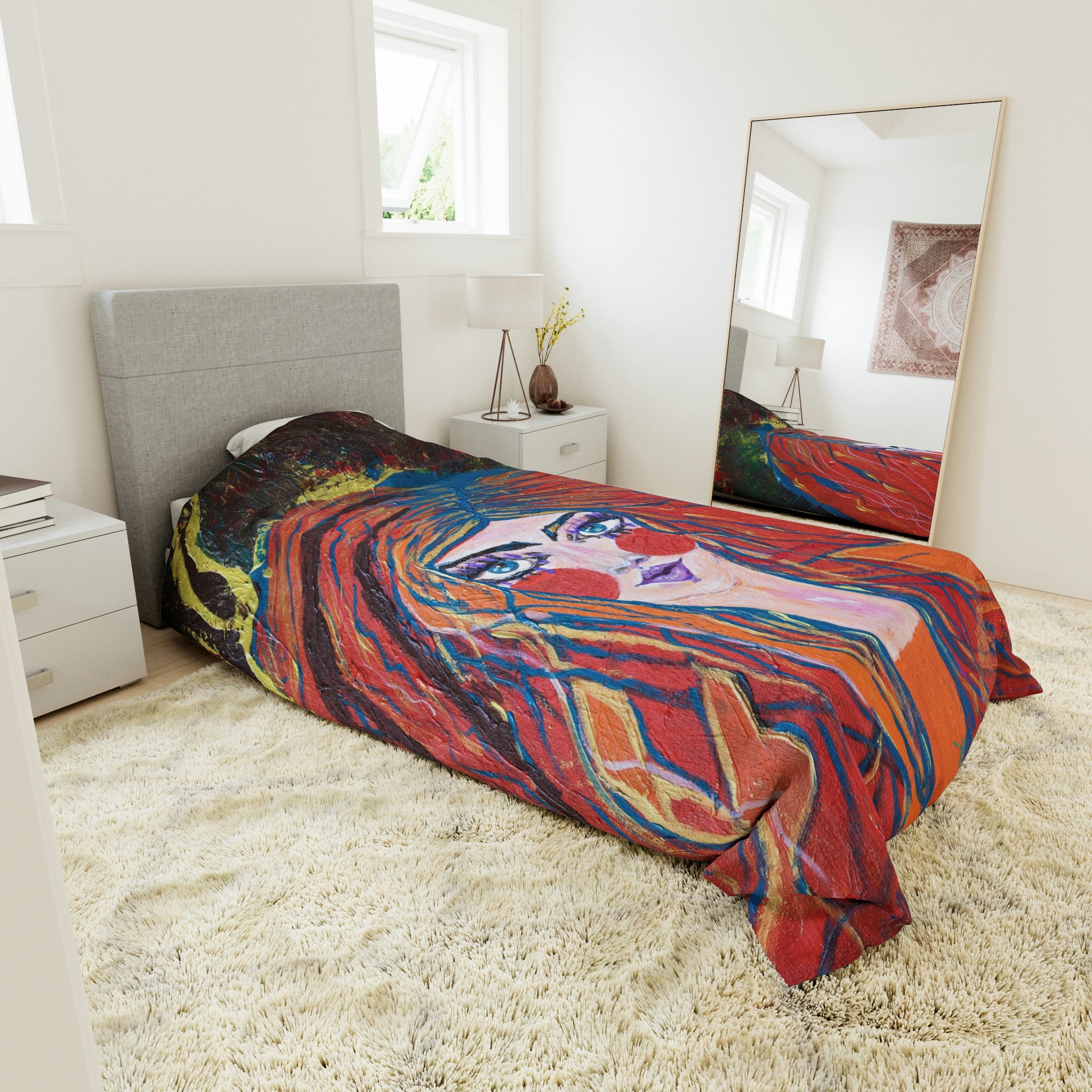 Duvet Cover,  Abstract Woman Face