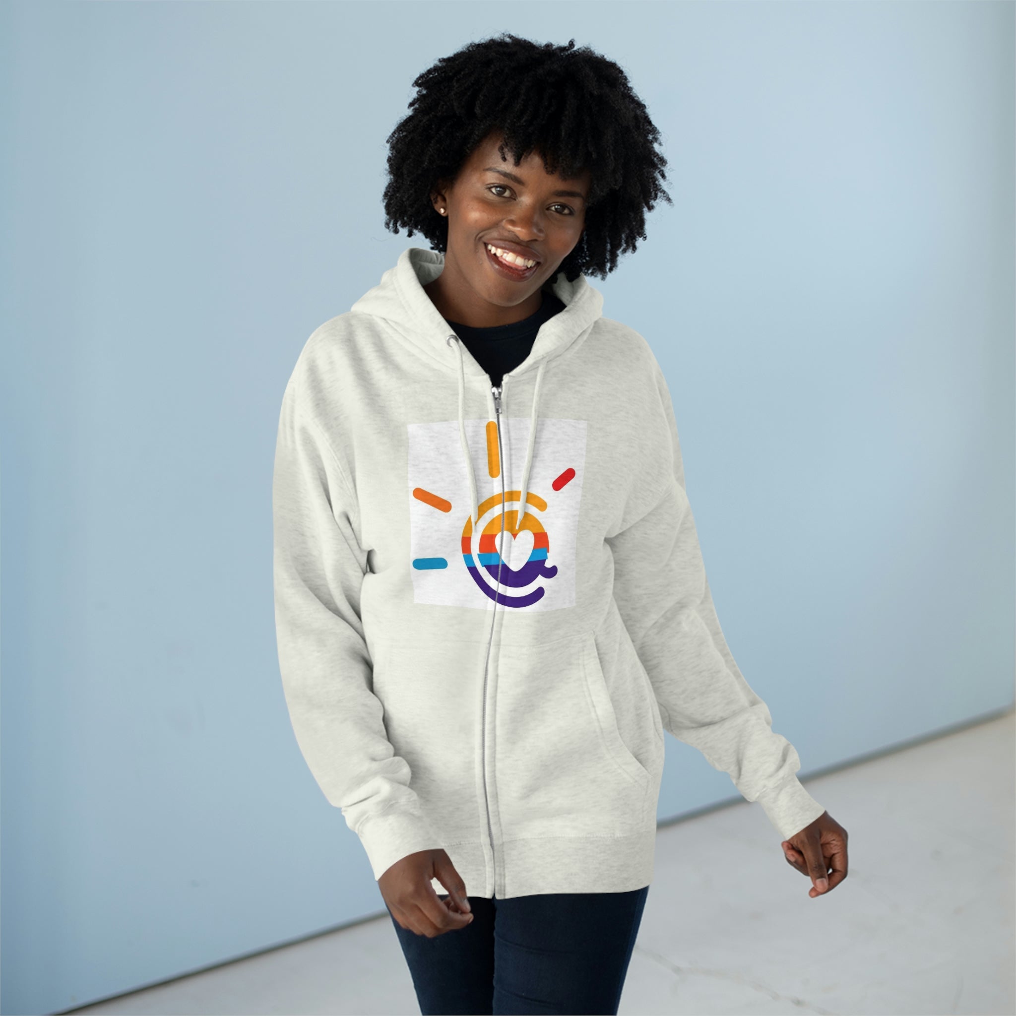 Unisex Premium Full Zip Hoodie, Stylish Artisan-Crafted Zip-Up Hoodie for Art Lovers