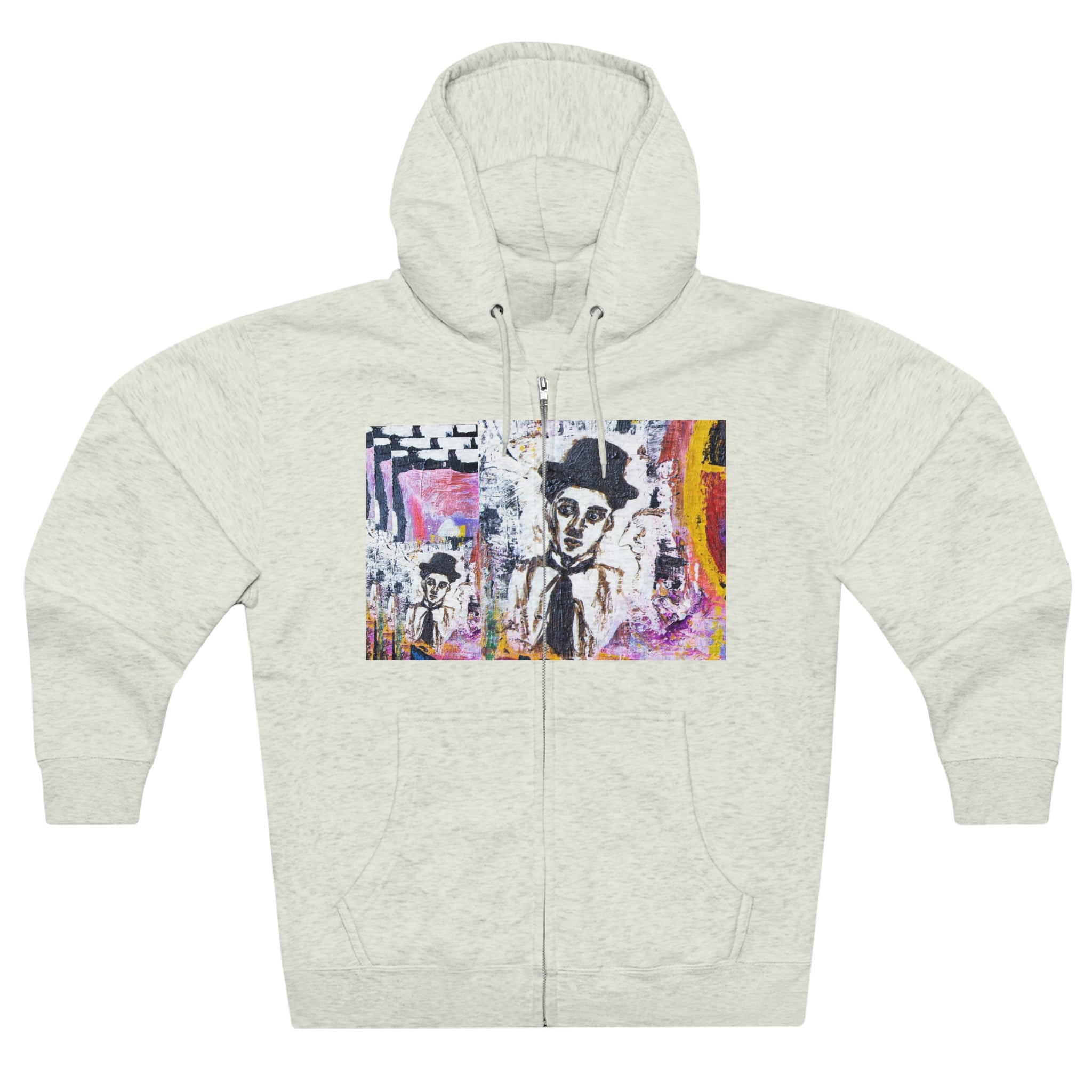 Unisex Premium Full Zip Hoodie, Stylish Artisan-Crafted Zip-Up Hoodie for Art Lovers