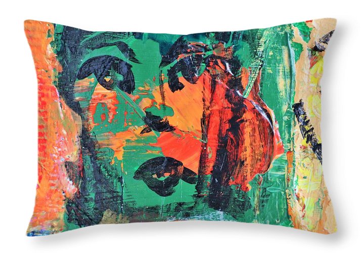 Abstract Face - Throw Pillow