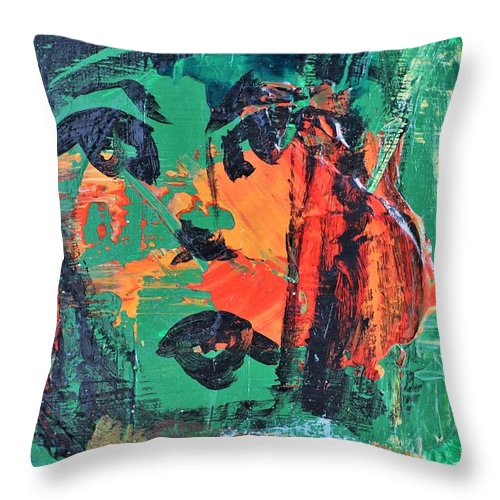 Abstract Face - Throw Pillow