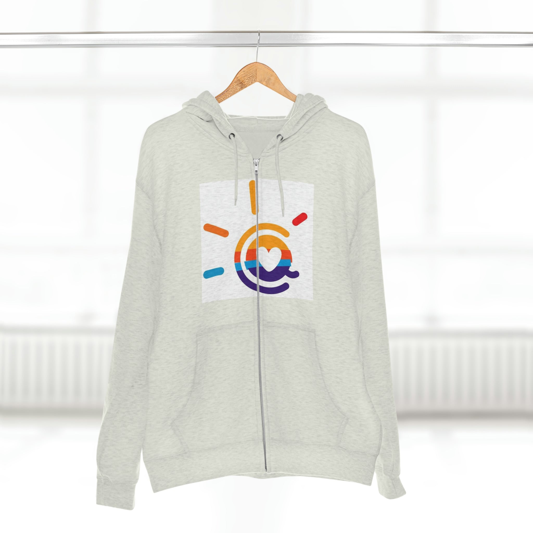 Unisex Premium Full Zip Hoodie, Stylish Artisan-Crafted Zip-Up Hoodie for Art Lovers