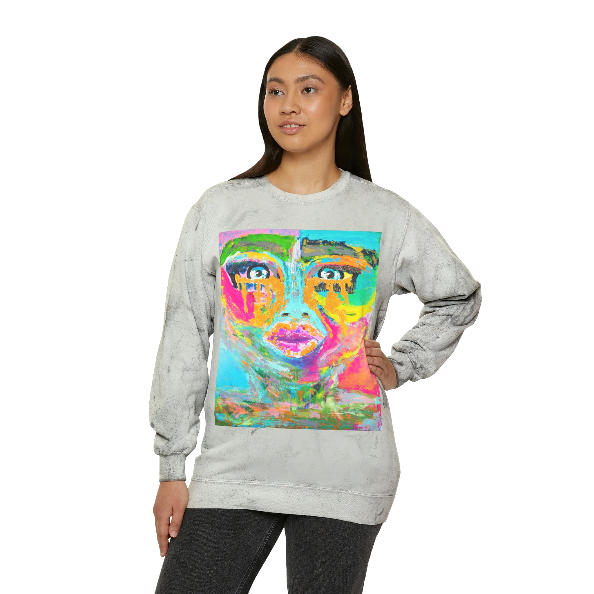 Unisex Color Blast Crewneck Sweatshirt