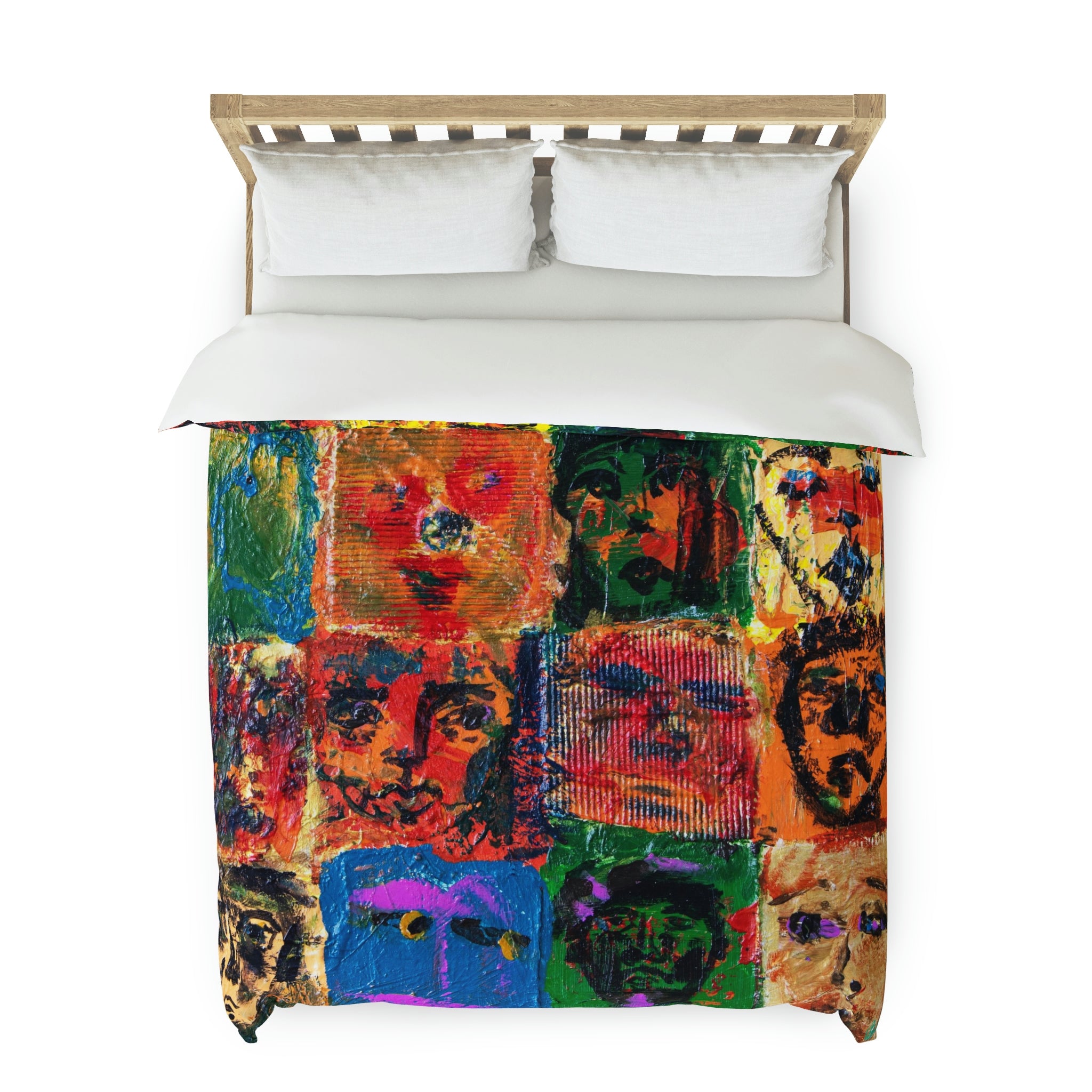 Duvet Cover,  Abstract Faces