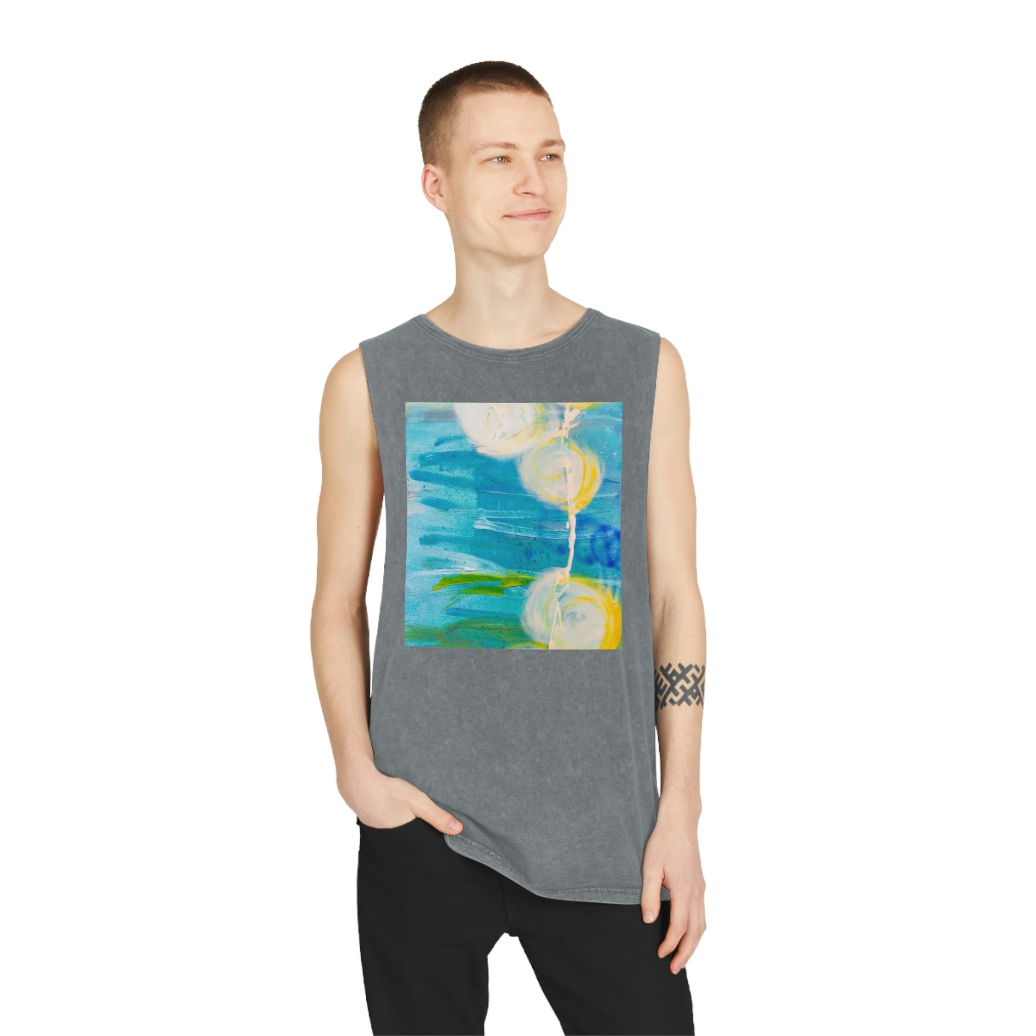 Unisex Stonewash Tank Top