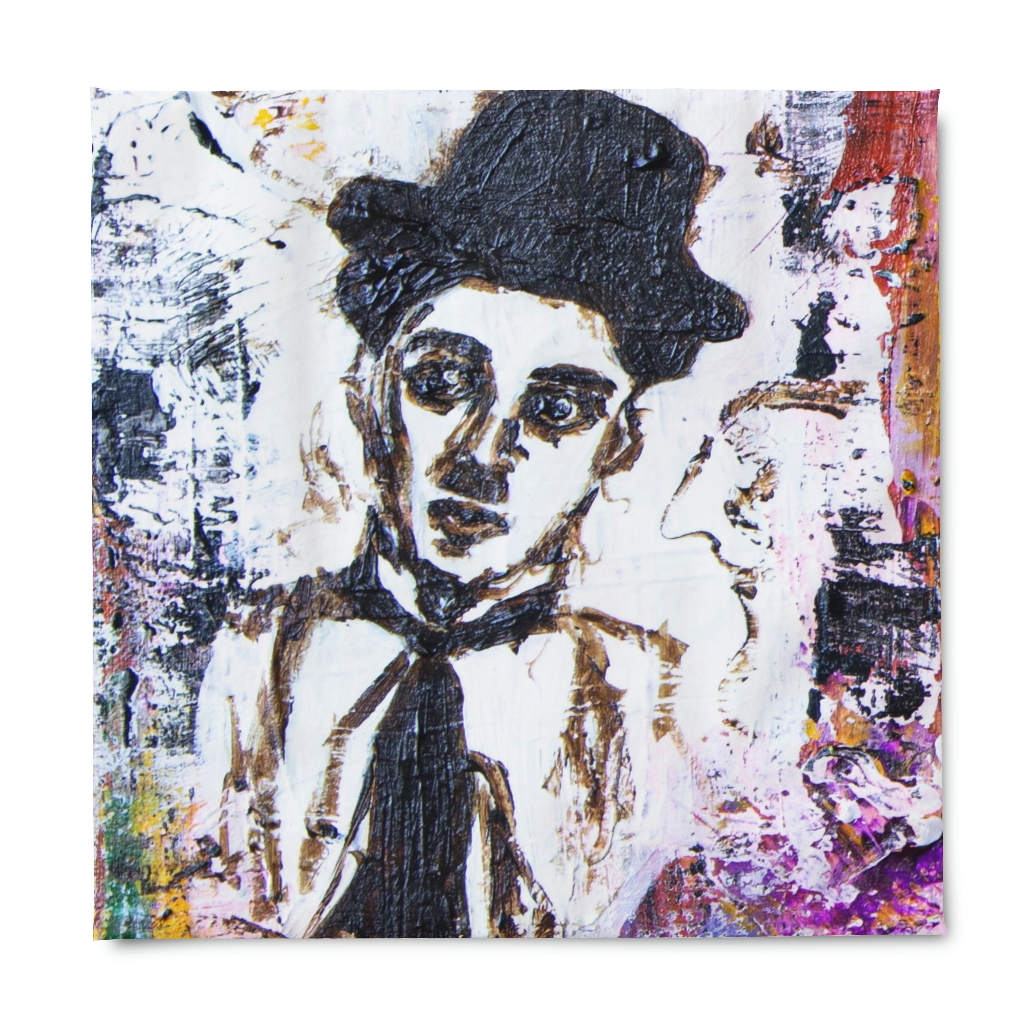 Duvet Cover,  Old Cinema Motive: Charlie Chaplin´s Face