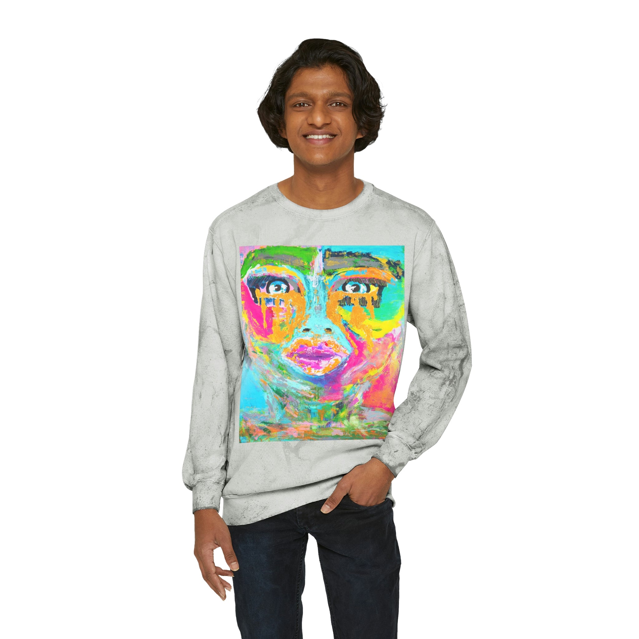 Unisex Color Blast Crewneck Sweatshirt