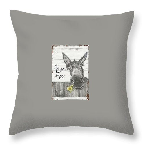 Donkey - Throw Pillow