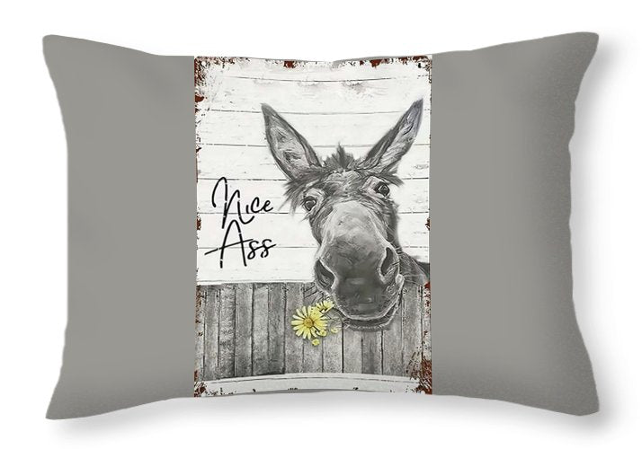 Donkey - Throw Pillow