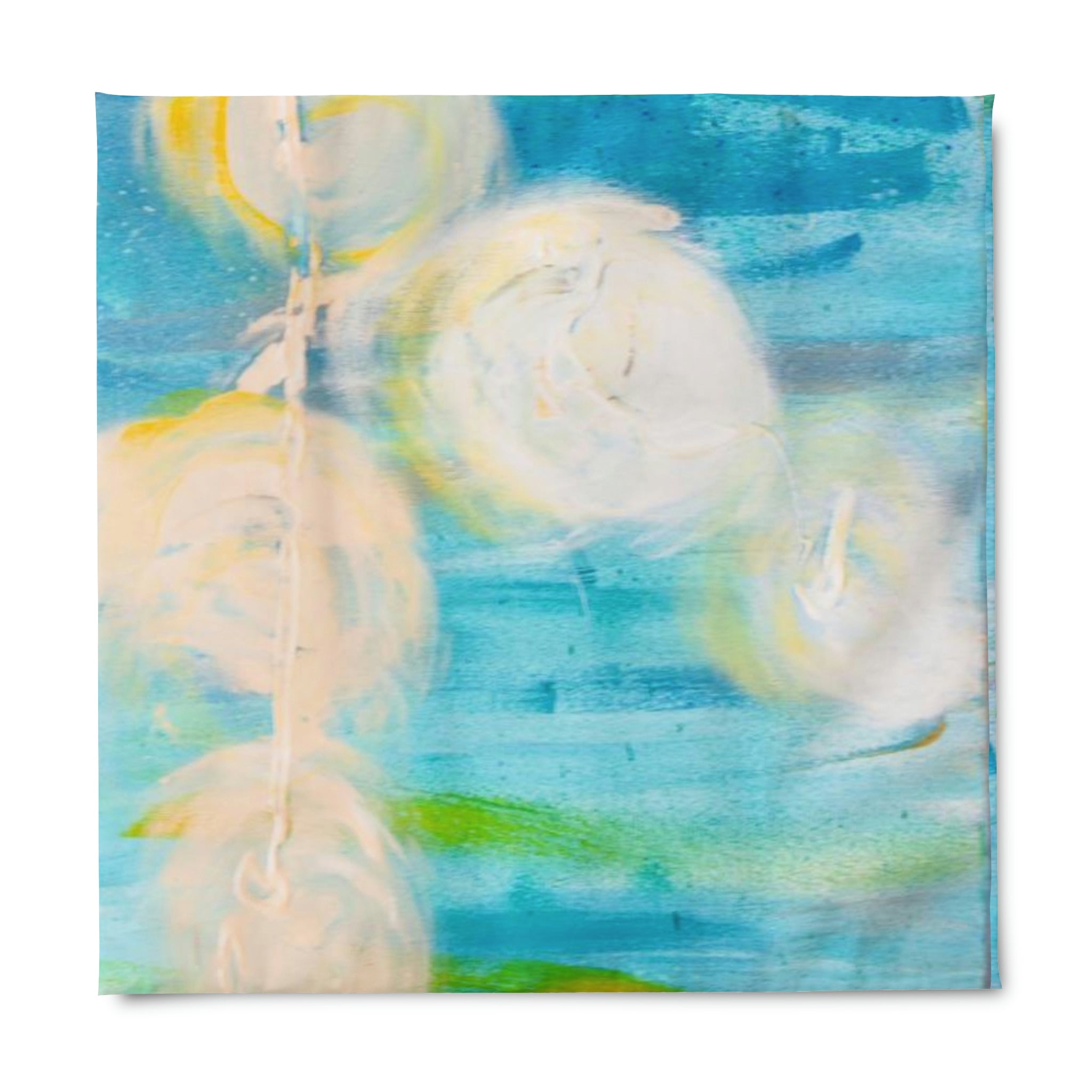 Duvet Cover,  Blue, Acrylic Colors Of Water