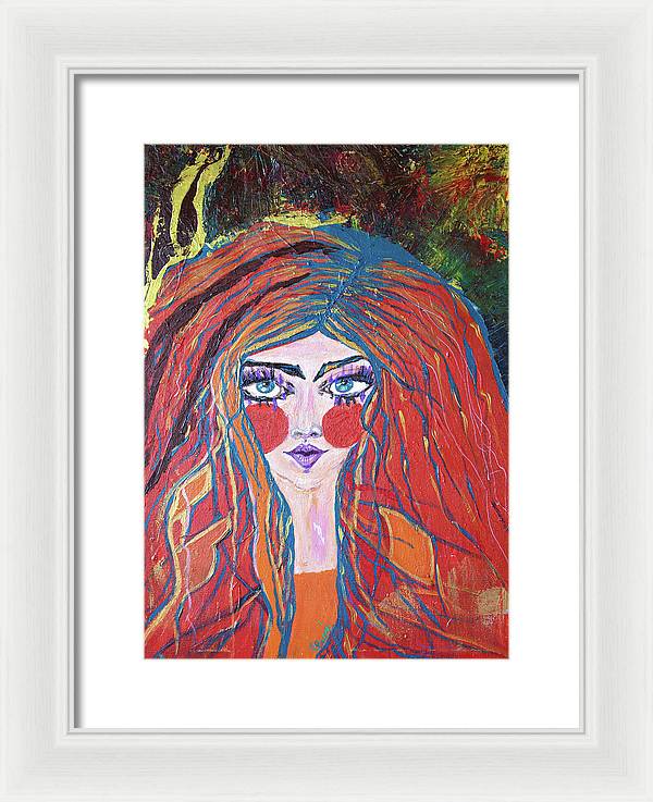 Eblouie par la nuit - Framed Print