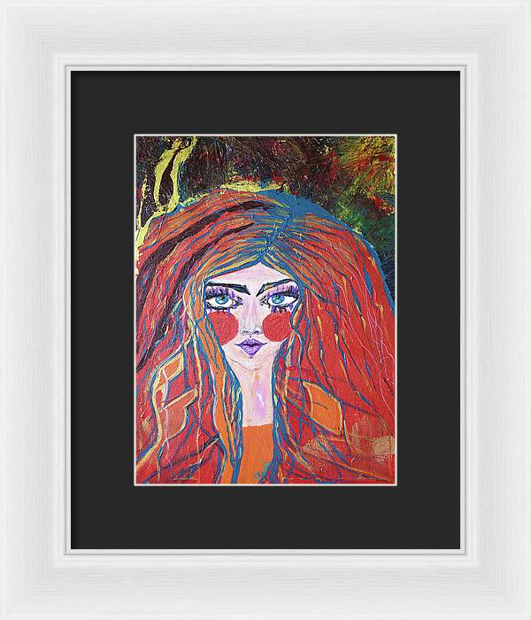 Eblouie par la nuit - Framed Print