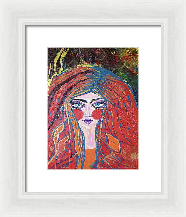 Eblouie par la nuit - Framed Print