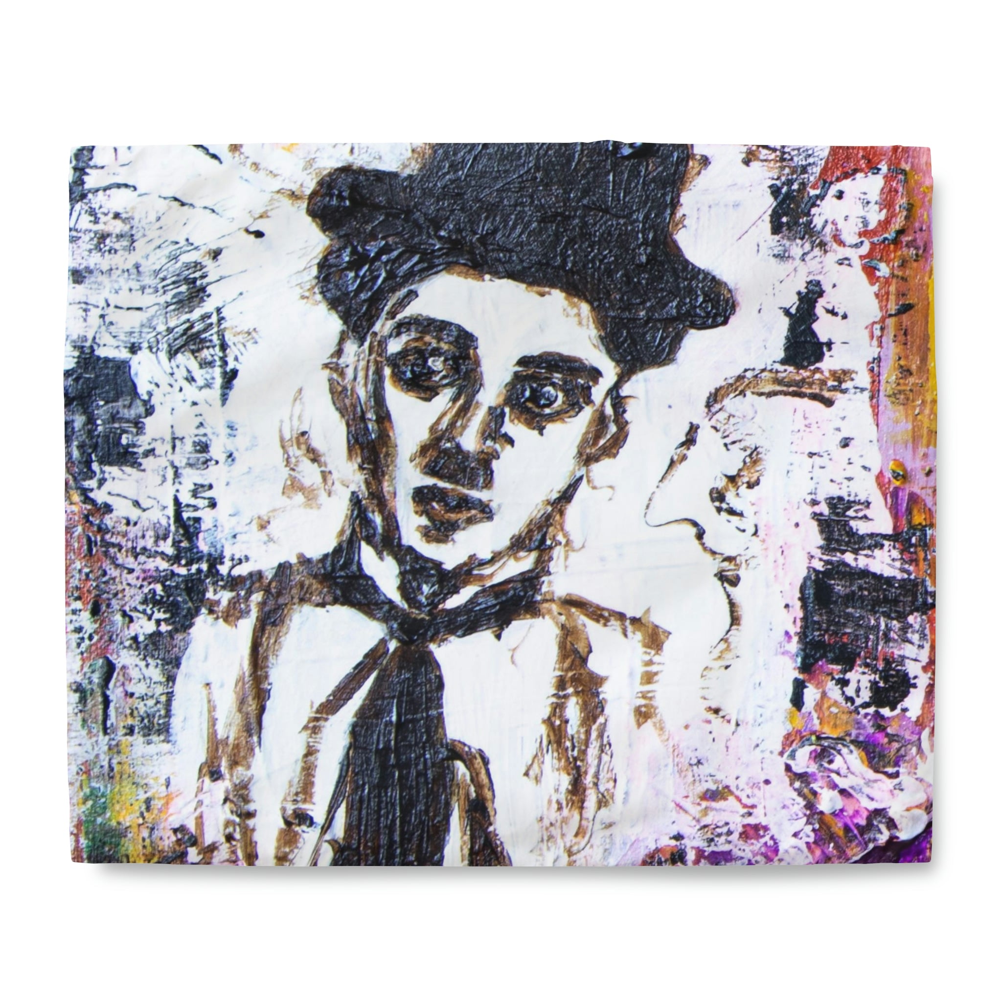 Duvet Cover,  Old Cinema Motive: Charlie Chaplin´s Face