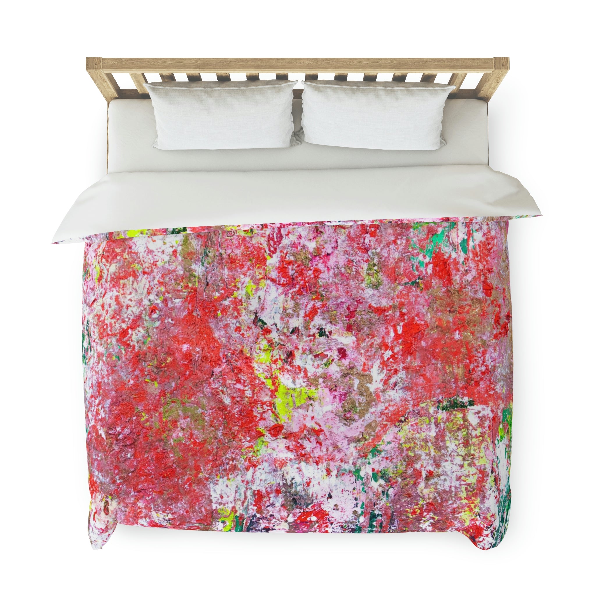 Duvet Cover, Red Abstract Art