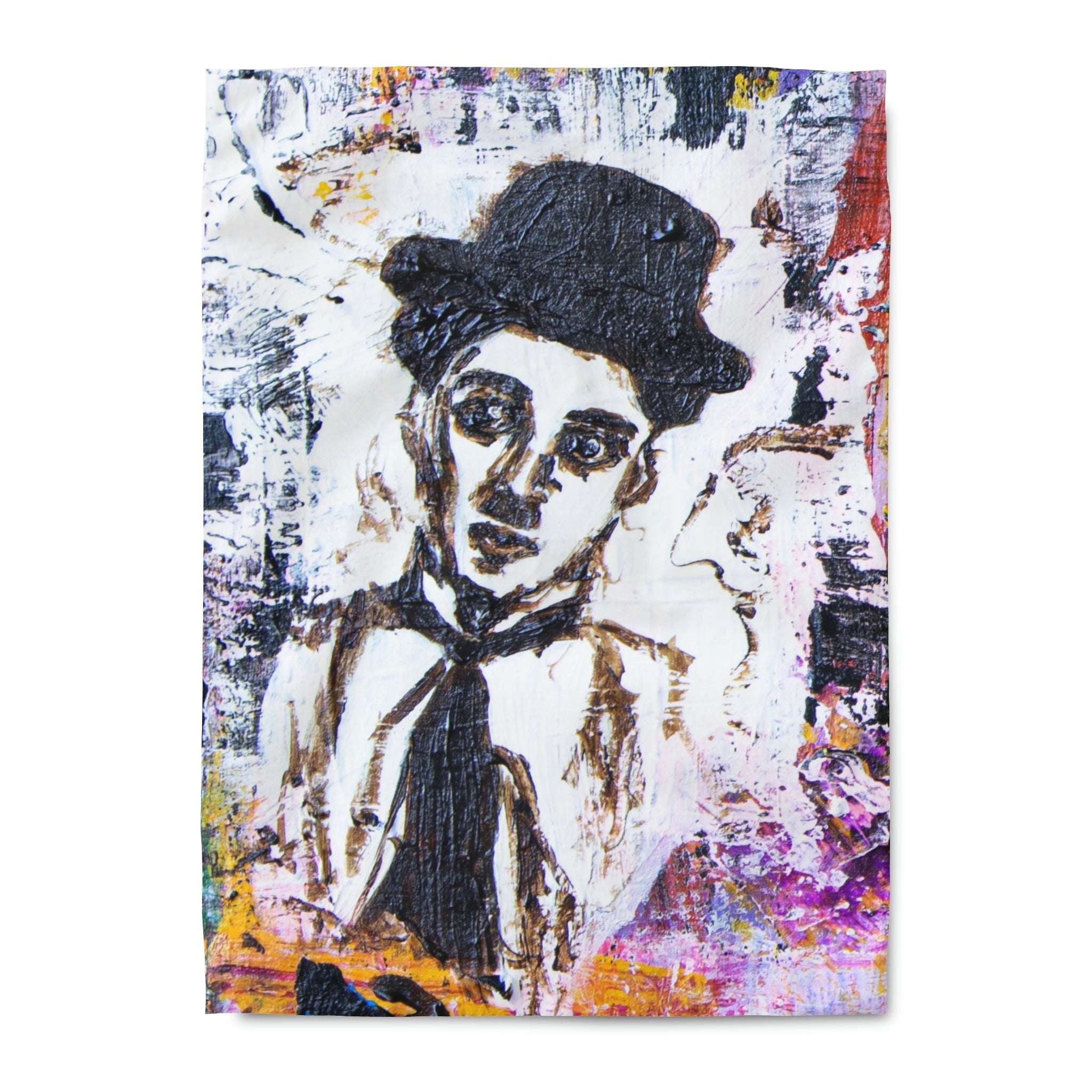 Duvet Cover,  Old Cinema Motive: Charlie Chaplin´s Face