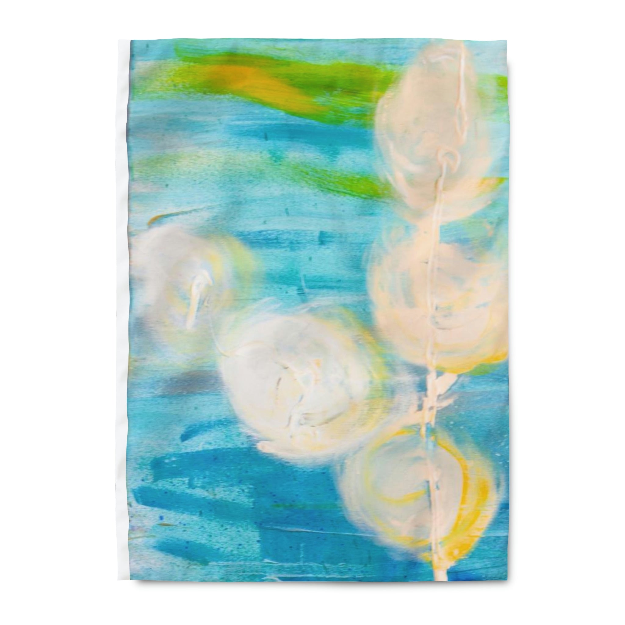 Duvet Cover,  Blue, Acrylic Colors Of Water