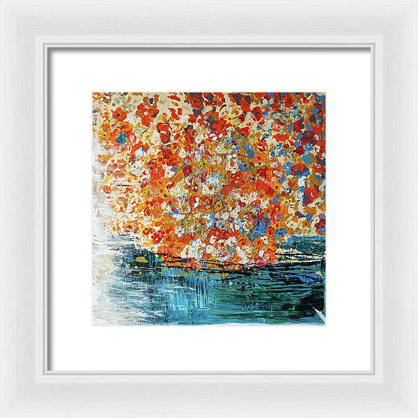 Flowers On The Water - Framed Print