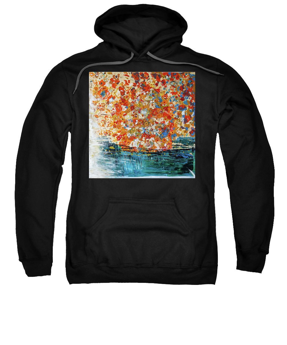 Flowers On The Water - Hoodies