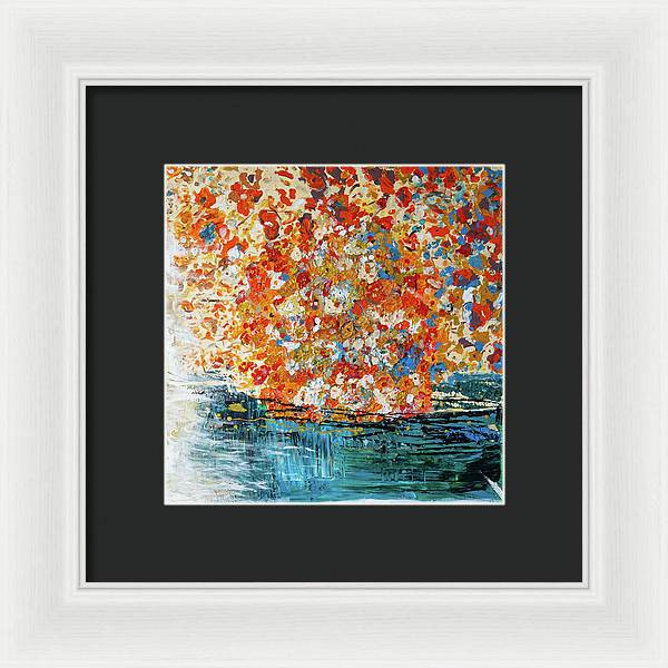 Flowers On The Water - Framed Print