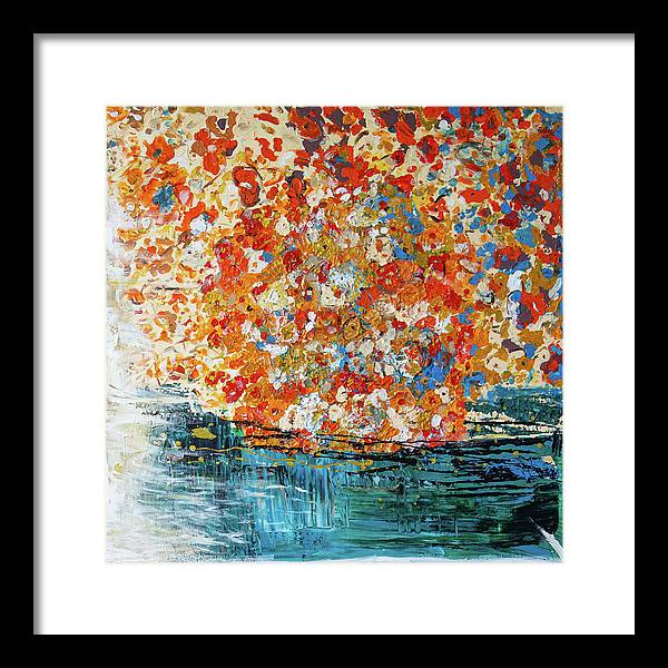 Flowers On The Water - Framed Print