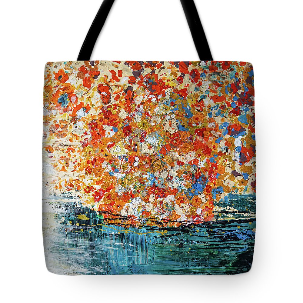 Flowers On The Water - Tote Bag