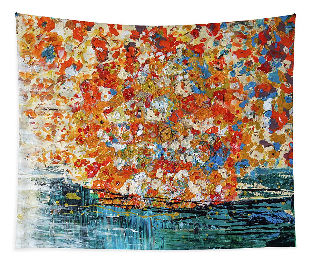 Flowers On The Water - Tapestry