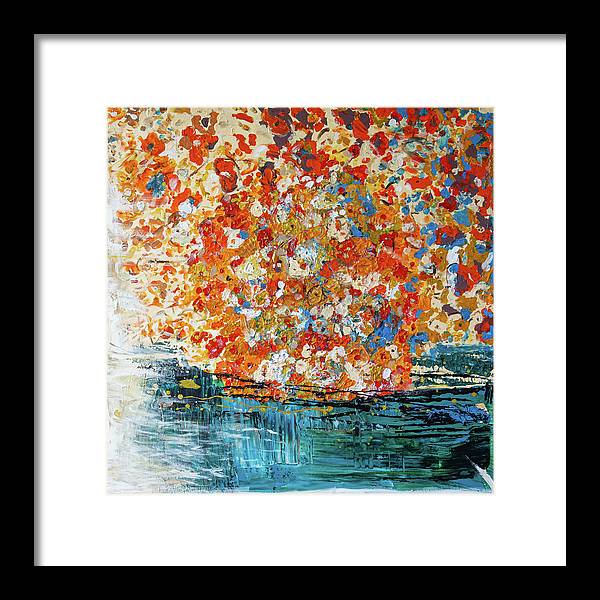 Flowers On The Water - Framed Print