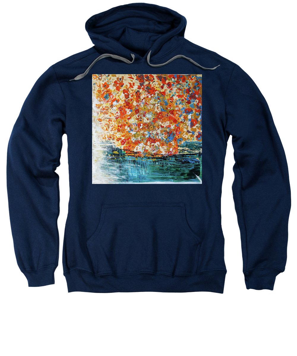 Flowers On The Water - Hoodies