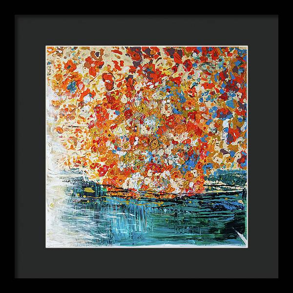 Flowers On The Water - Framed Print