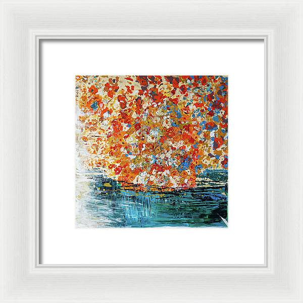 Flowers On The Water - Framed Print