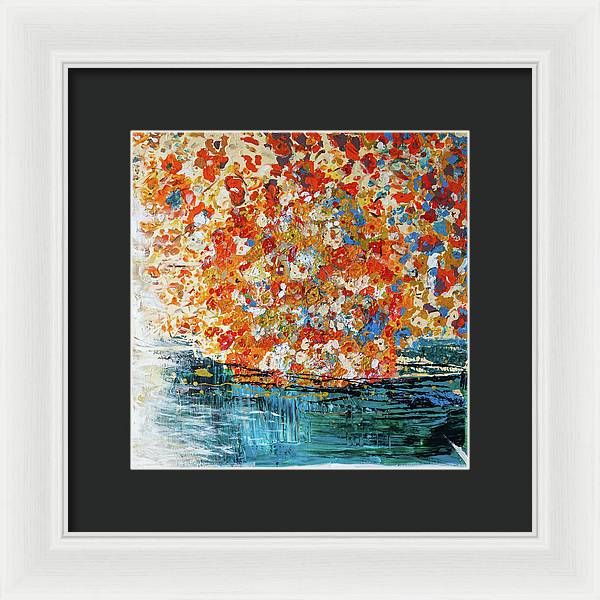 Flowers On The Water - Framed Print