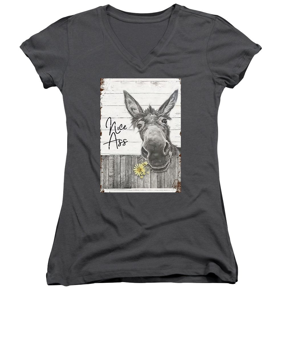 Funny Donkey - Women's V-Neck