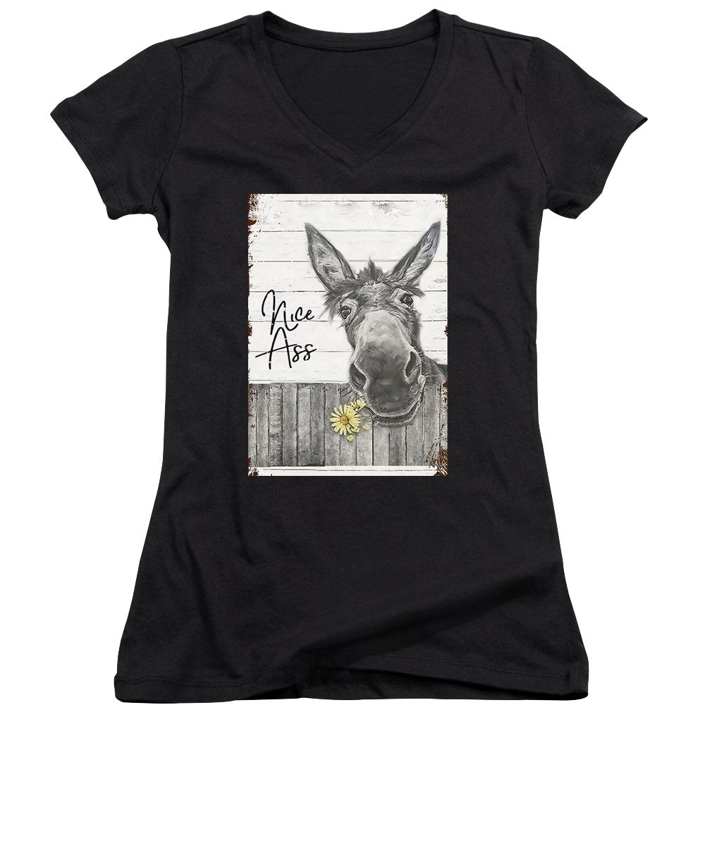 Funny Donkey - Women's V-Neck