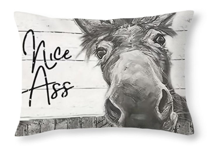 Funny Donkey - Throw Pillow