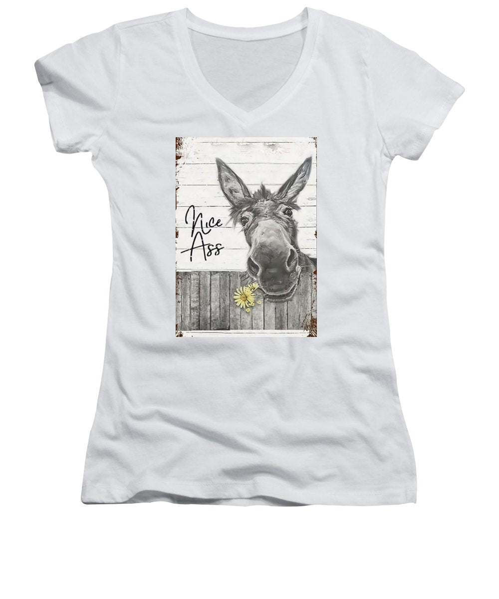 Funny Donkey - Women's V-Neck