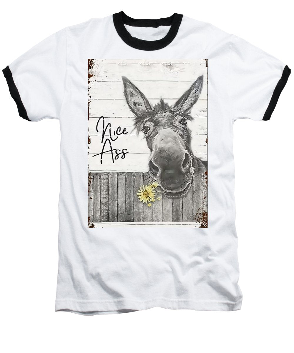 Funny Donkey - Baseball T-Shirt