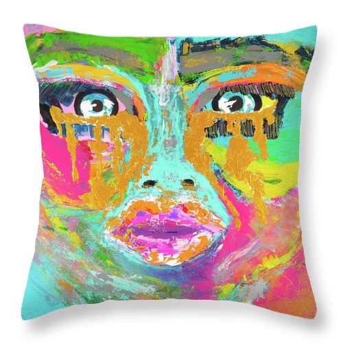 Golden Tears of Joy - Throw Pillow