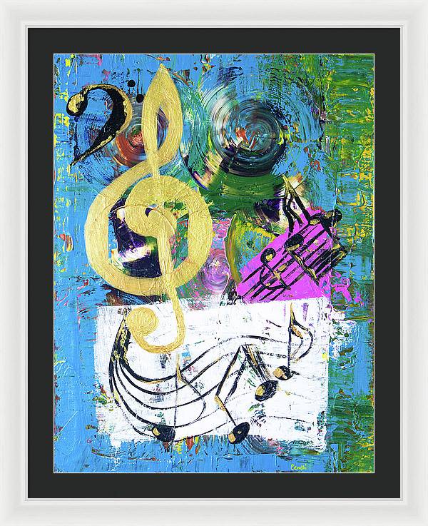 Let The Music Play - Framed Print