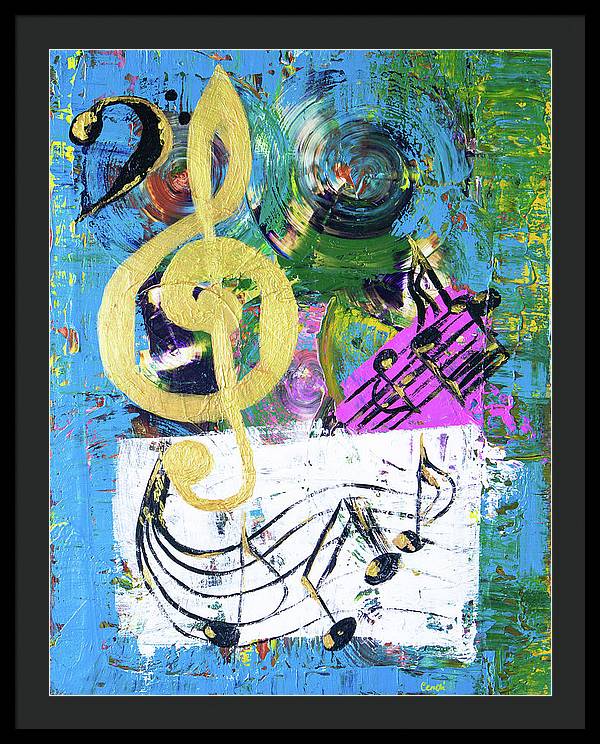 Let The Music Play - Framed Print