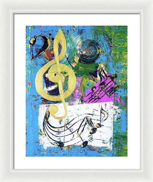 Let The Music Play - Framed Print