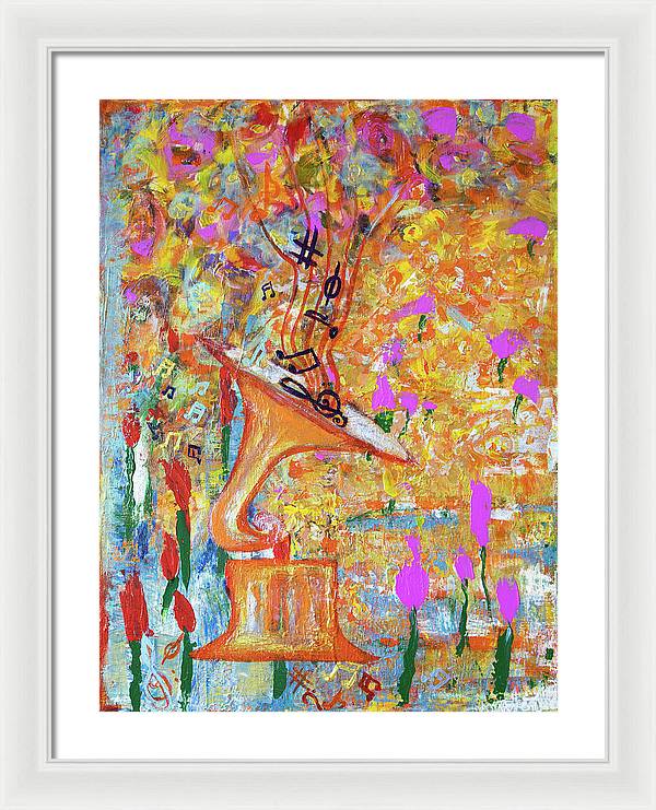 Life Is A Music - Framed Print