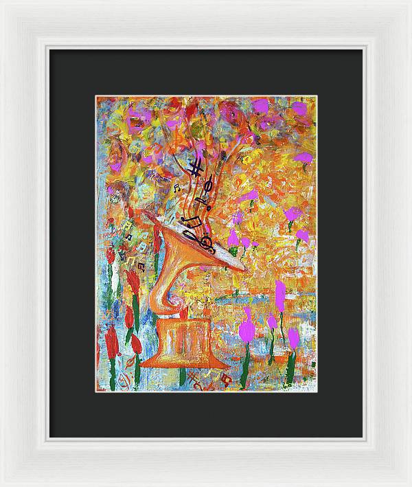 Life Is A Music - Framed Print