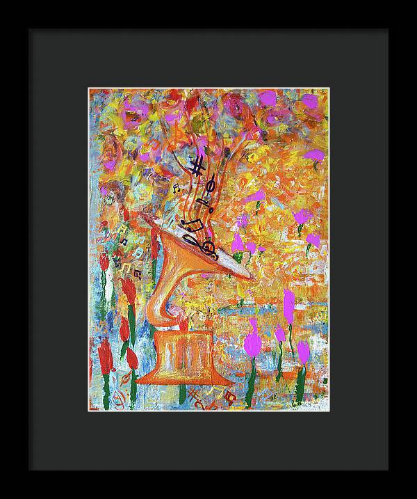 Life Is A Music - Framed Print