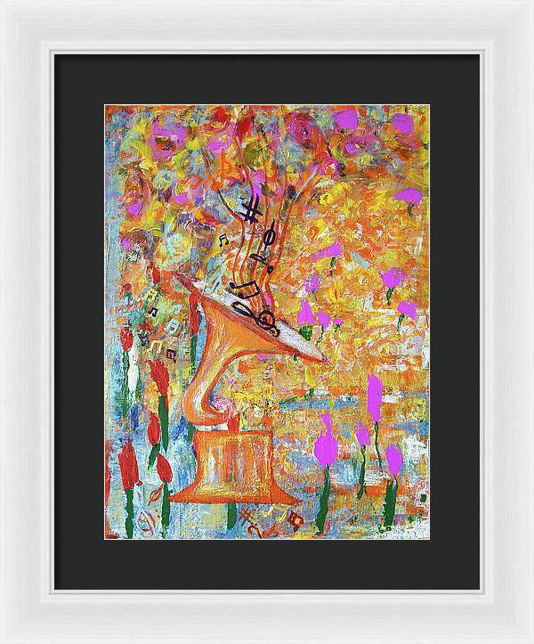 Life Is A Music - Framed Print