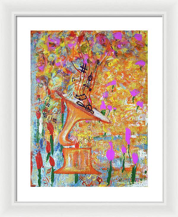 Life Is A Music - Framed Print