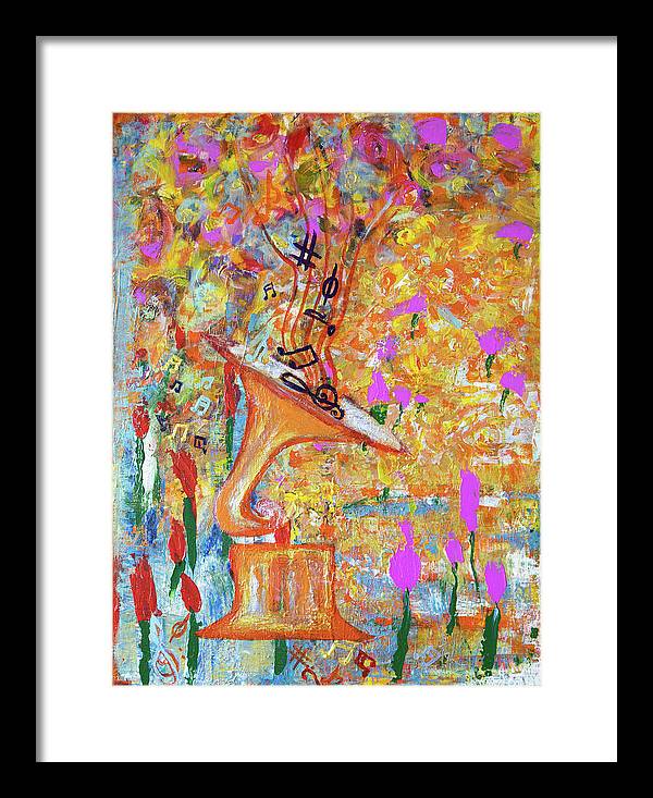 Life Is A Music - Framed Print