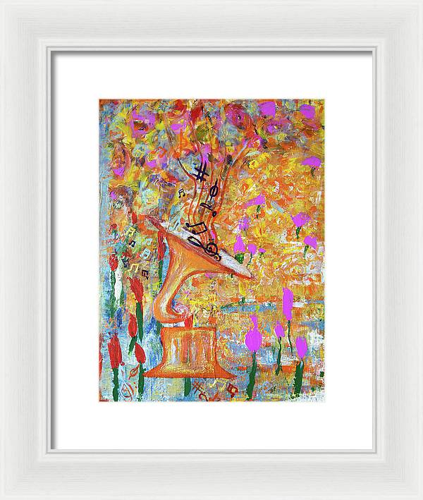 Life Is A Music - Framed Print