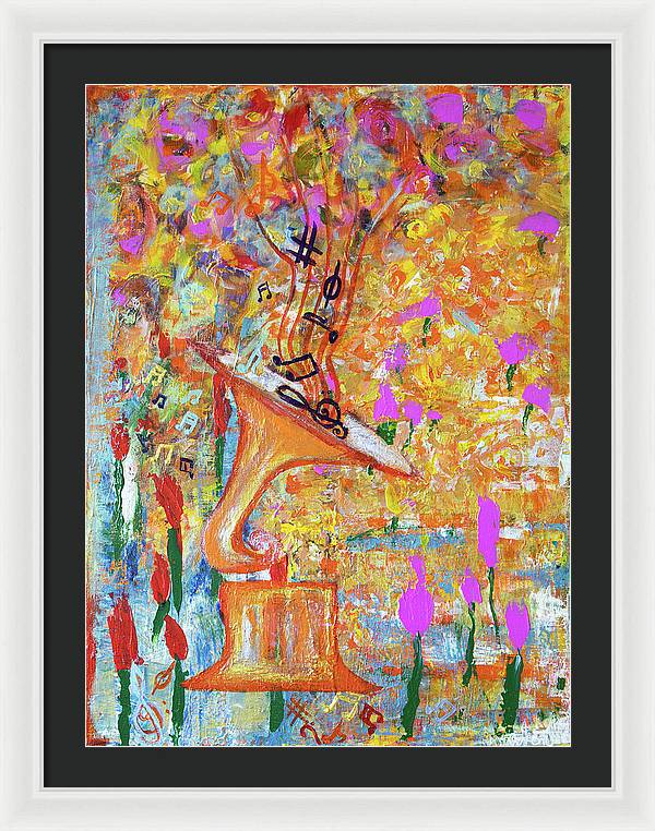 Life Is A Music - Framed Print